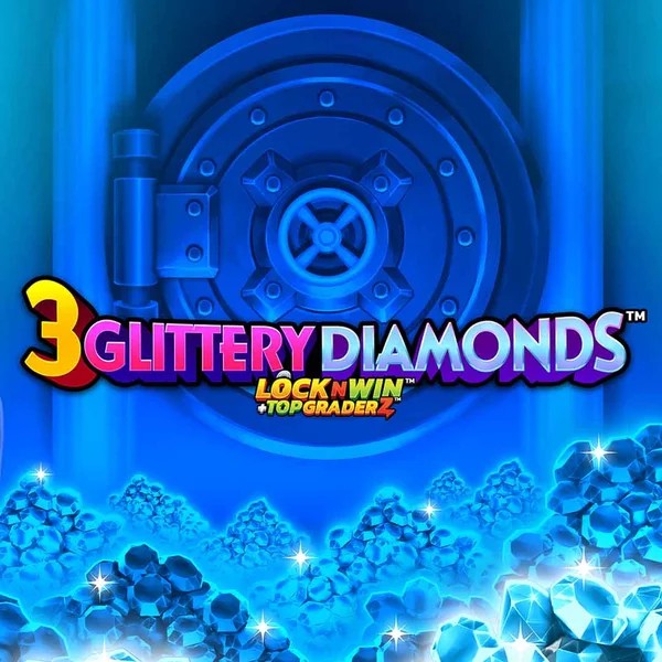 3 Glittery Diamonds by PearFiction Studios, showcased at westacecasinoo.com – game logo