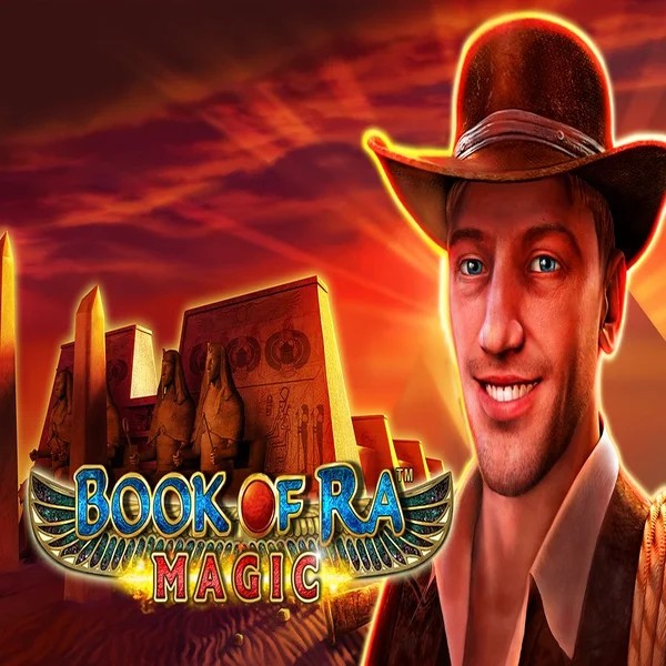 Book of Ra Magic slot logo by Greentube at Westace Casino