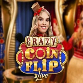 Crazy Coin Flip logo by Evolution at Westace Casino