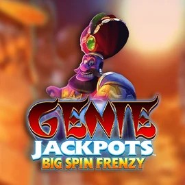 Genie Jackpots: Big Spin Frenzy online game logo by Blueprint Gaming on westacecasinoo.com