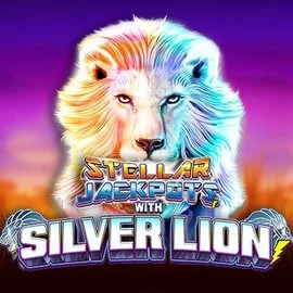 Stellar Jackpots with Silver Lion slot icon by Lightning Box Game, available at Westace Casino