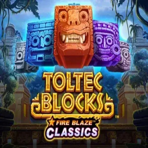 Enjoy Fire Blaze: Toltec Blocks by Rarestone Gaming – logo hosted on westacecasinoo.com